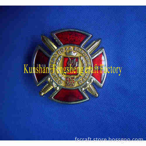 Military Badge with Two Color Plating